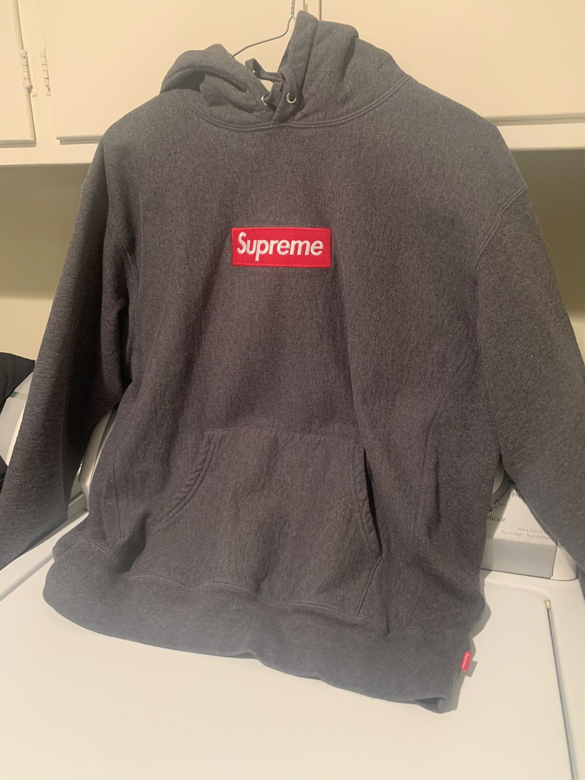 Supreme Supreme Box Logo Hooded Sweatshirt Charcoal Fall/Winter 2021 |  Grailed