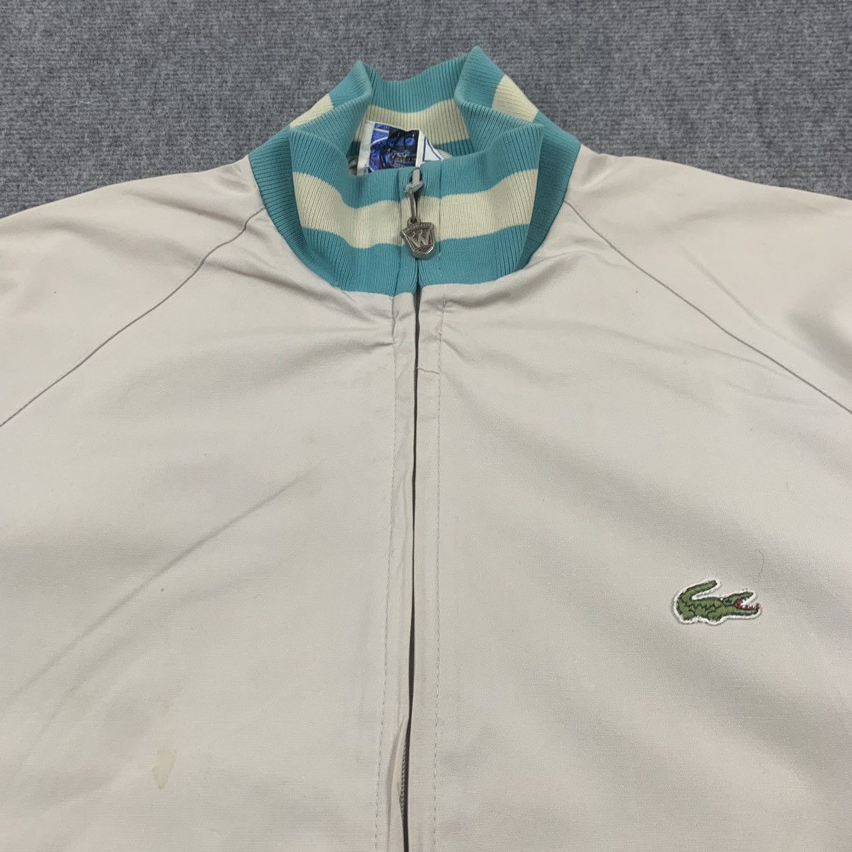 Lacoste × Vintage Vintage 90s Lacoste Bomber Zipper Jacket Size US L / EU 52-54 / 3 - 7 Thumbnail