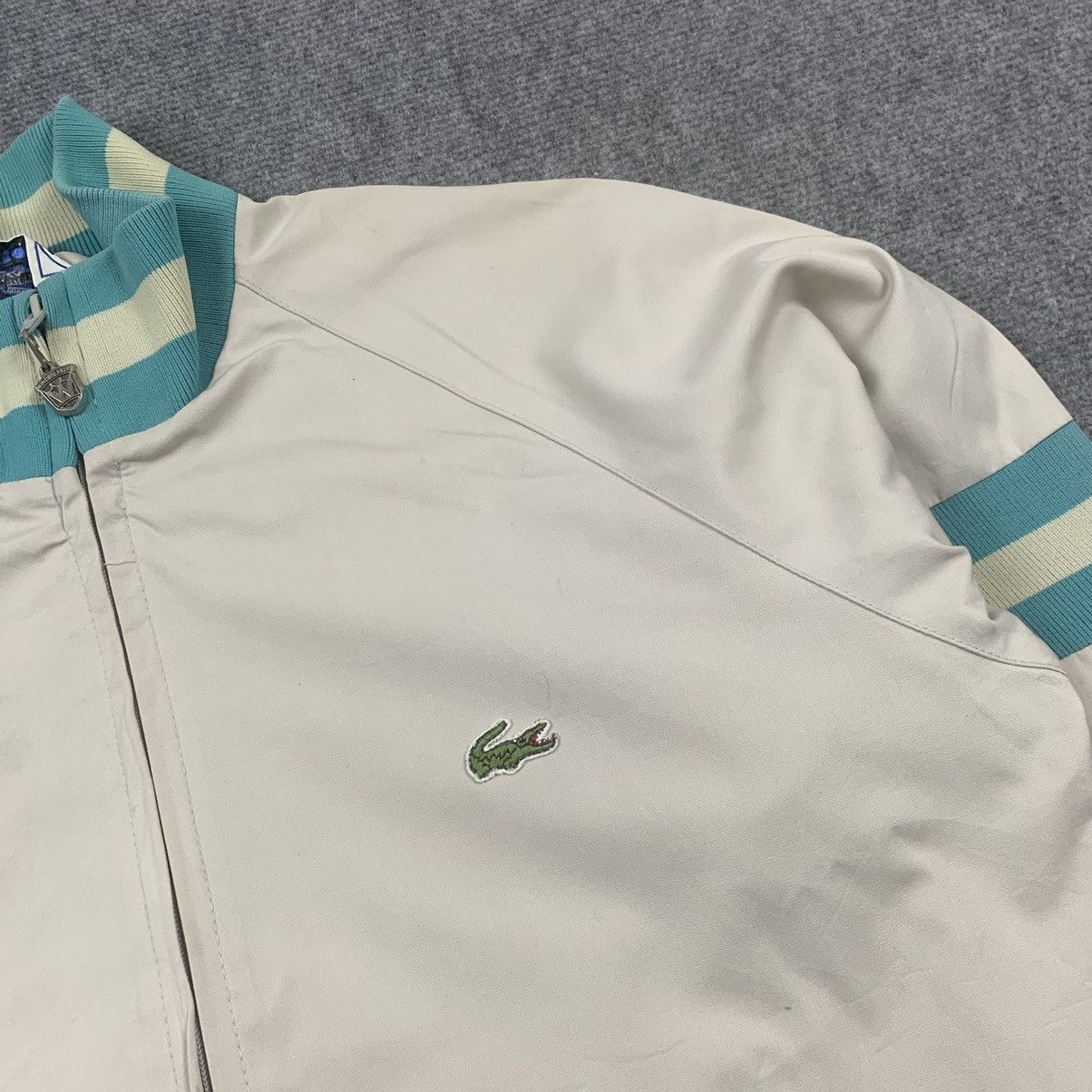 Lacoste × Vintage Vintage 90s Lacoste Bomber Zipper Jacket Size US L / EU 52-54 / 3 - 5 Thumbnail