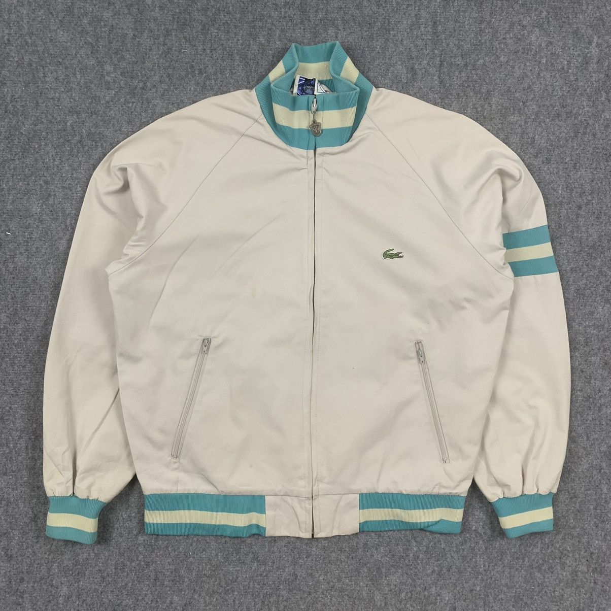 Lacoste × Vintage Vintage 90s Lacoste Bomber Zipper Jacket Size US L / EU 52-54 / 3 - 1 Thumbnail