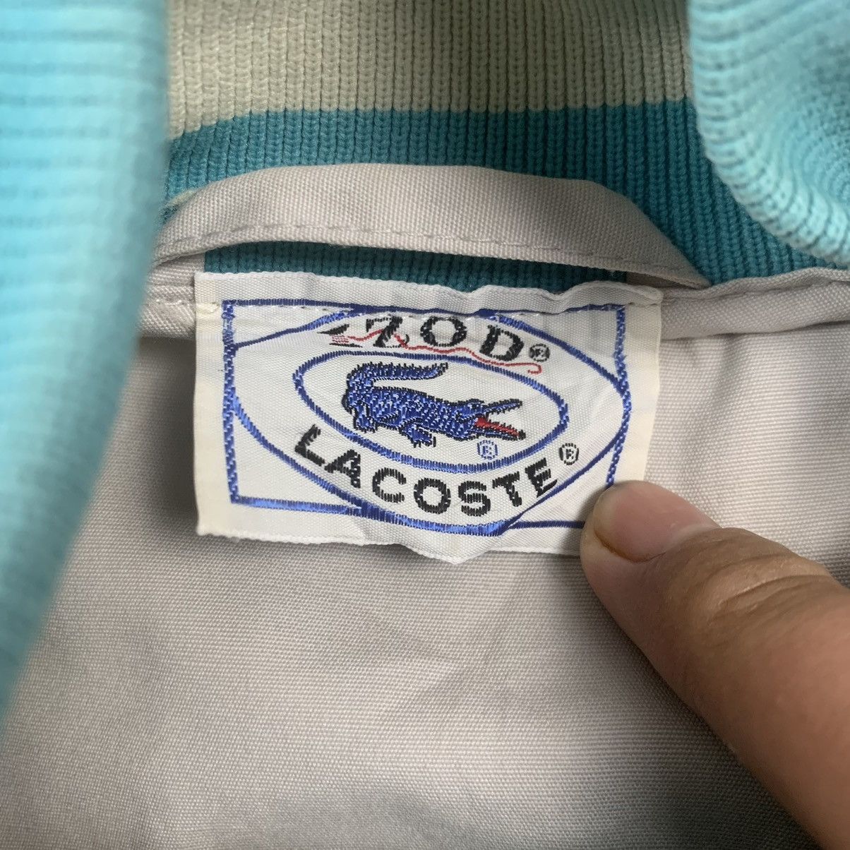 Lacoste × Vintage Vintage 90s Lacoste Bomber Zipper Jacket Size US L / EU 52-54 / 3 - 10 Thumbnail