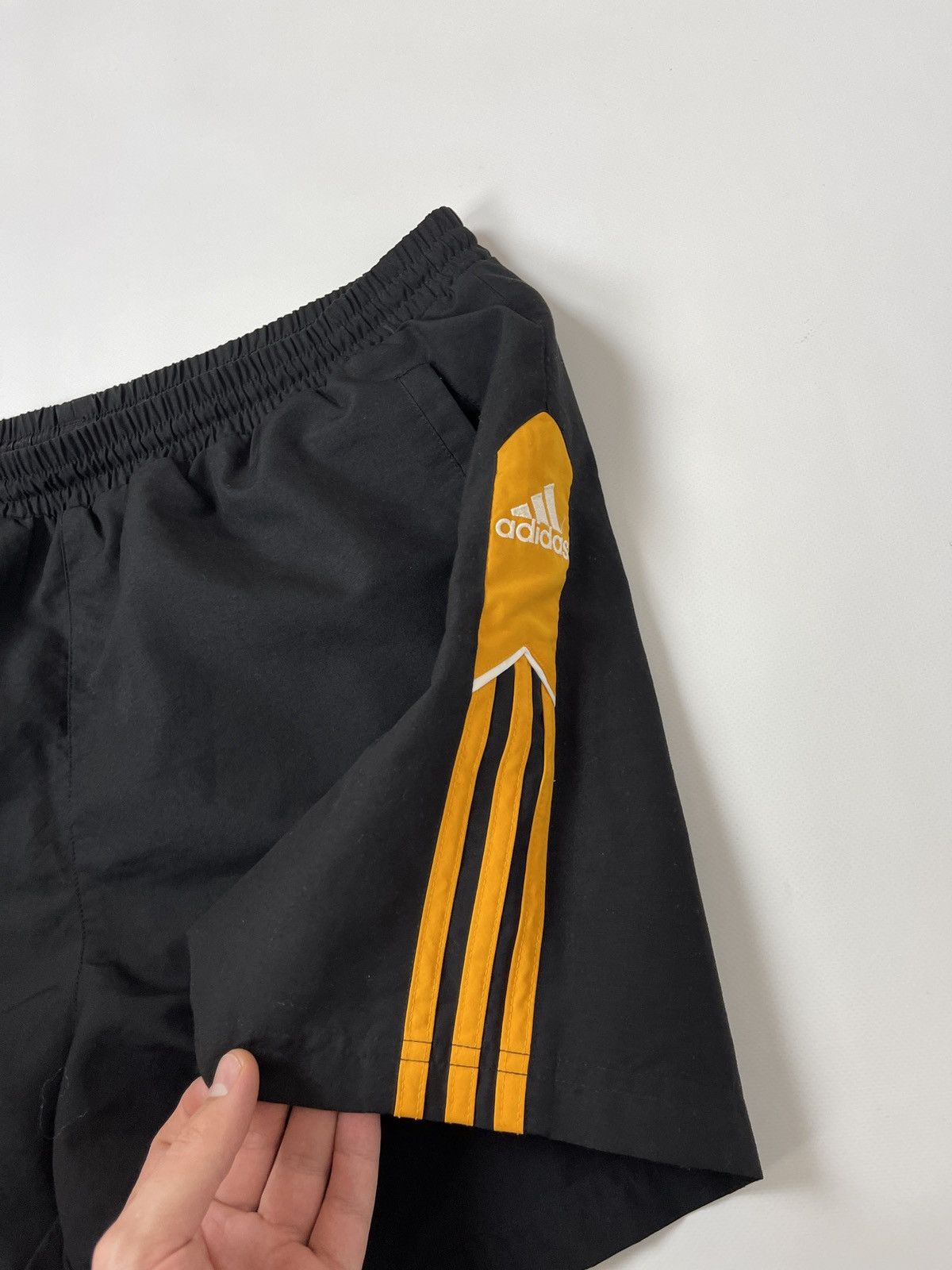 Adidas Adidas vintage 90s double logo stripes black shorts Size US 36 / EU 52 - 4 Thumbnail