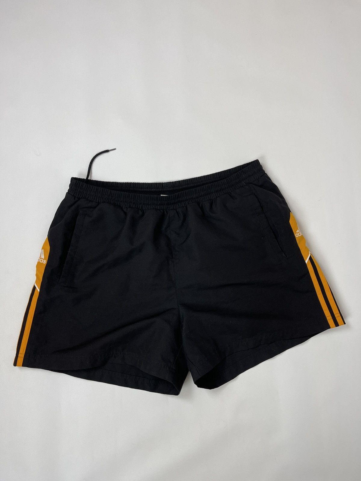 Adidas Adidas vintage 90s double logo stripes black shorts Size US 36 / EU 52 - 3 Thumbnail