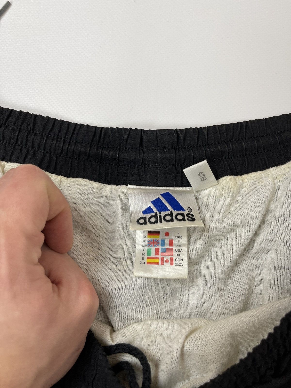 Adidas Adidas vintage 90s double logo stripes black shorts Size US 36 / EU 52 - 7 Thumbnail