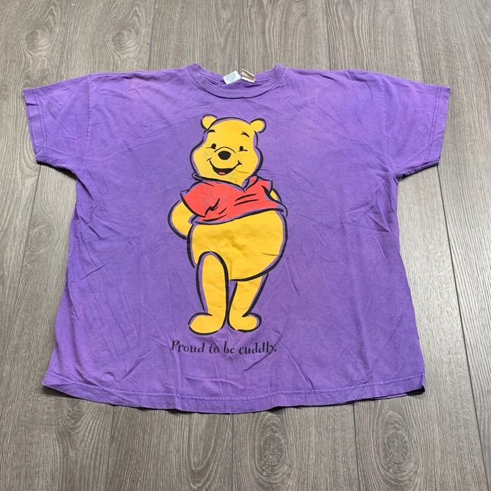 Vintage Vintage Pooh Bear Proud to be Cuddly 90s Big Face T Shirt | Grailed