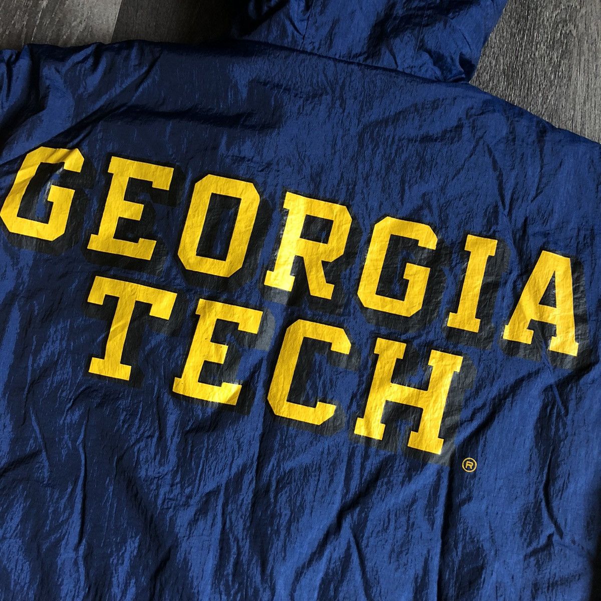 Vintage New Vintage 1990s Georgia Tech University Puffer Hood Jacket Size US L / EU 52-54 / 3 - 10 Thumbnail