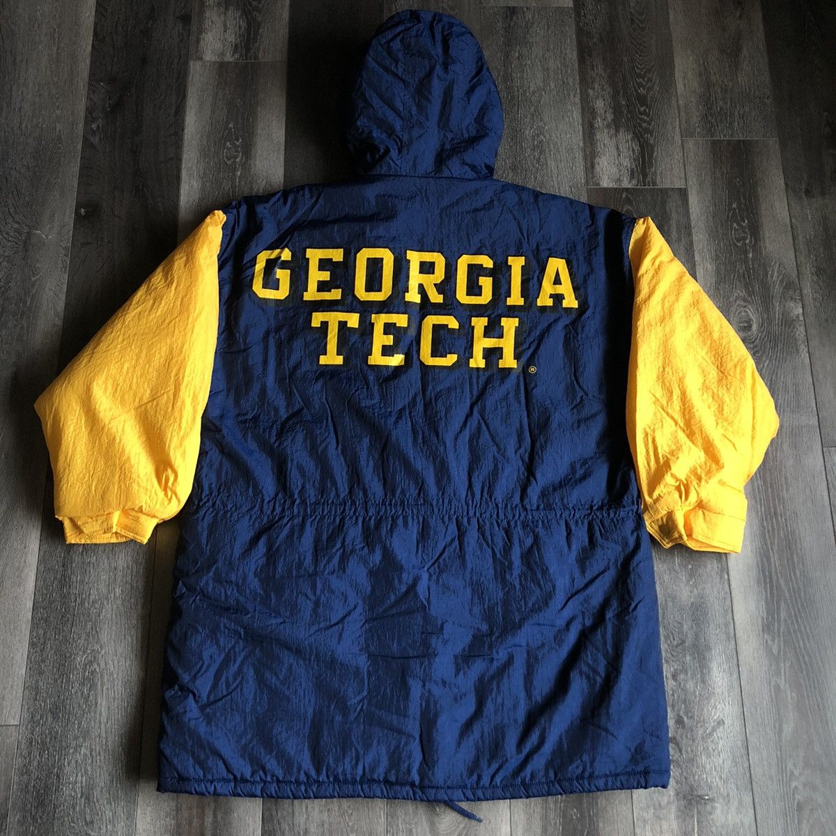 Vintage New Vintage 1990s Georgia Tech University Puffer Hood Jacket Size US L / EU 52-54 / 3 - 2 Thumbnail