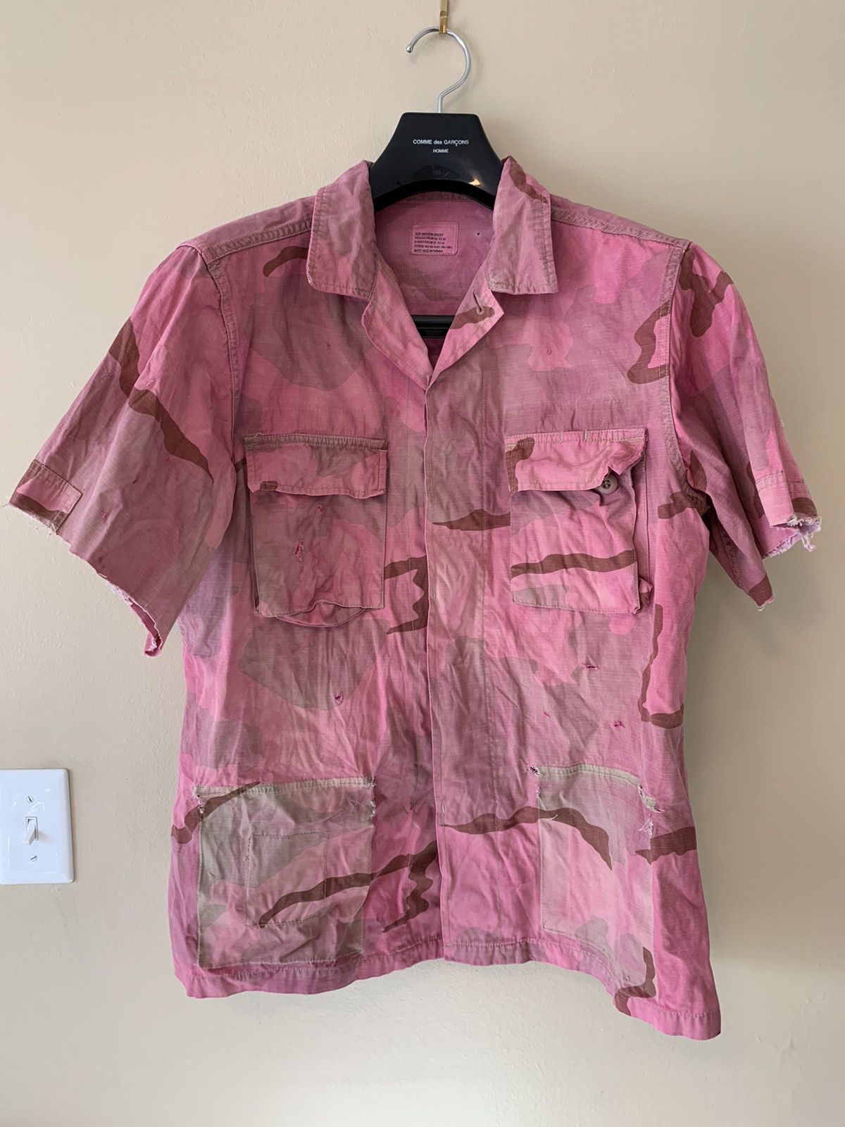 Vintage Vintage Army Bdu Shirt PINK Desert Camo Desert Storm !!! | Grailed