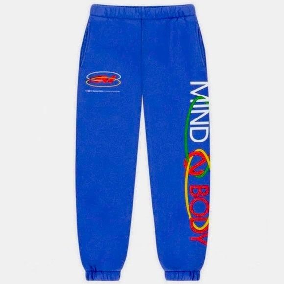 image of Madhappy Mind Body Athletic Heritage Sweatpants in Blue, Men's (Size 30)