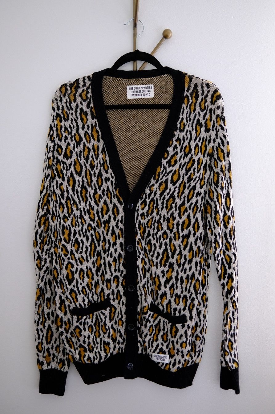 Wacko Maria WACKO MARIA Leopard Jacquard Cardigan | Grailed