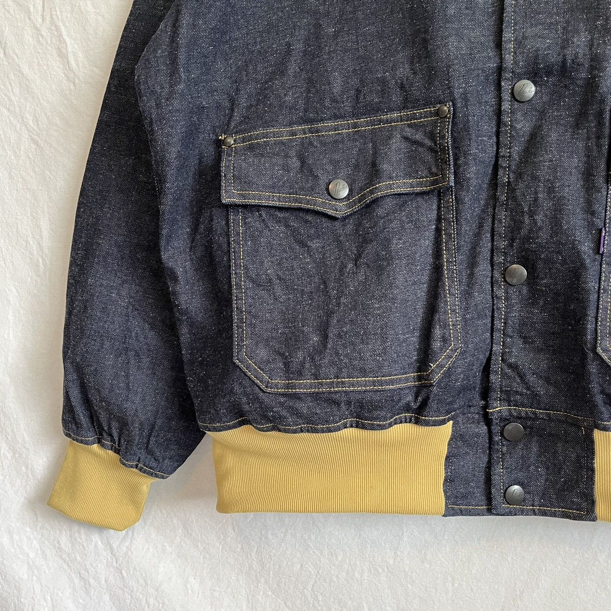 Needles SS22 10.5 oz Denim Bomber Jacket Size US M / EU 48-50 / 2 - 3 Thumbnail