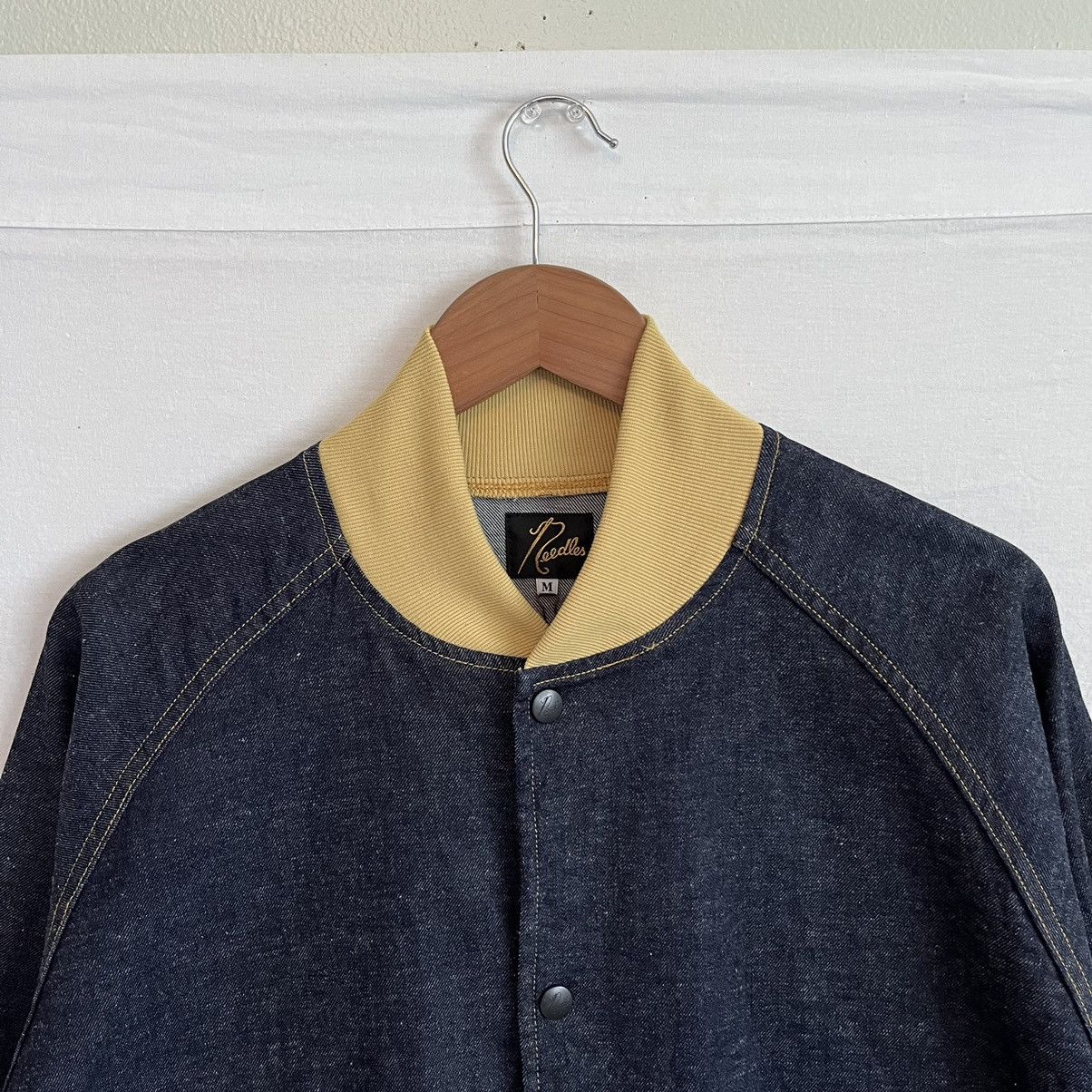 Needles SS22 10.5 oz Denim Bomber Jacket Size US M / EU 48-50 / 2 - 2 Thumbnail