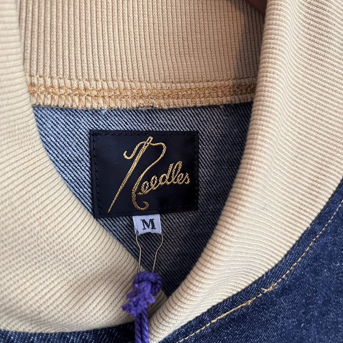 Needles SS22 10.5 oz Denim Bomber Jacket Size US M / EU 48-50 / 2 - 7 Thumbnail