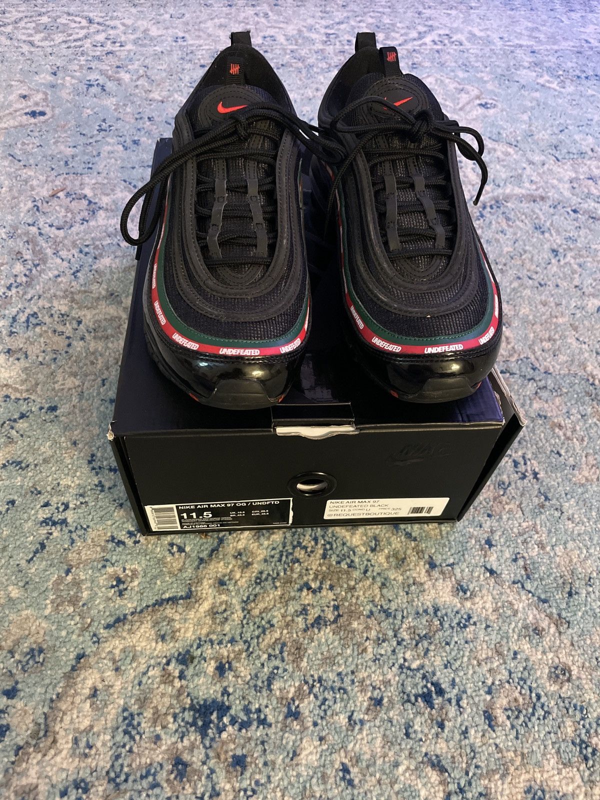 Nike × Undefeated Nike X UNDEFEATED air max 97 OG (black) Size US 11.5 / EU 44-45 - 3 Thumbnail