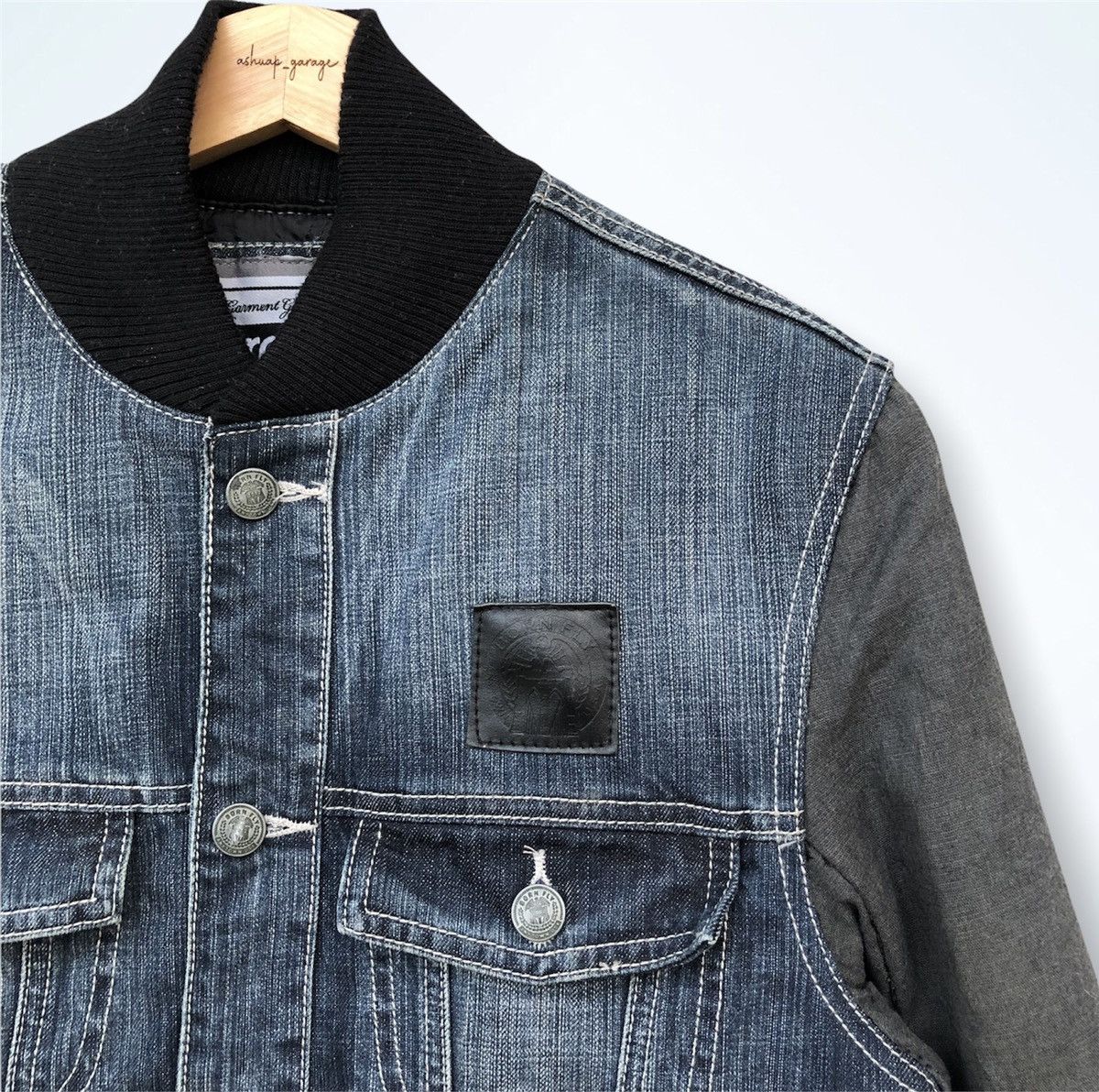 Japanese Brand Vintage Patchwork Born To Fly Jacket Denim Style Size US M / EU 48-50 / 2 - 6 Thumbnail
