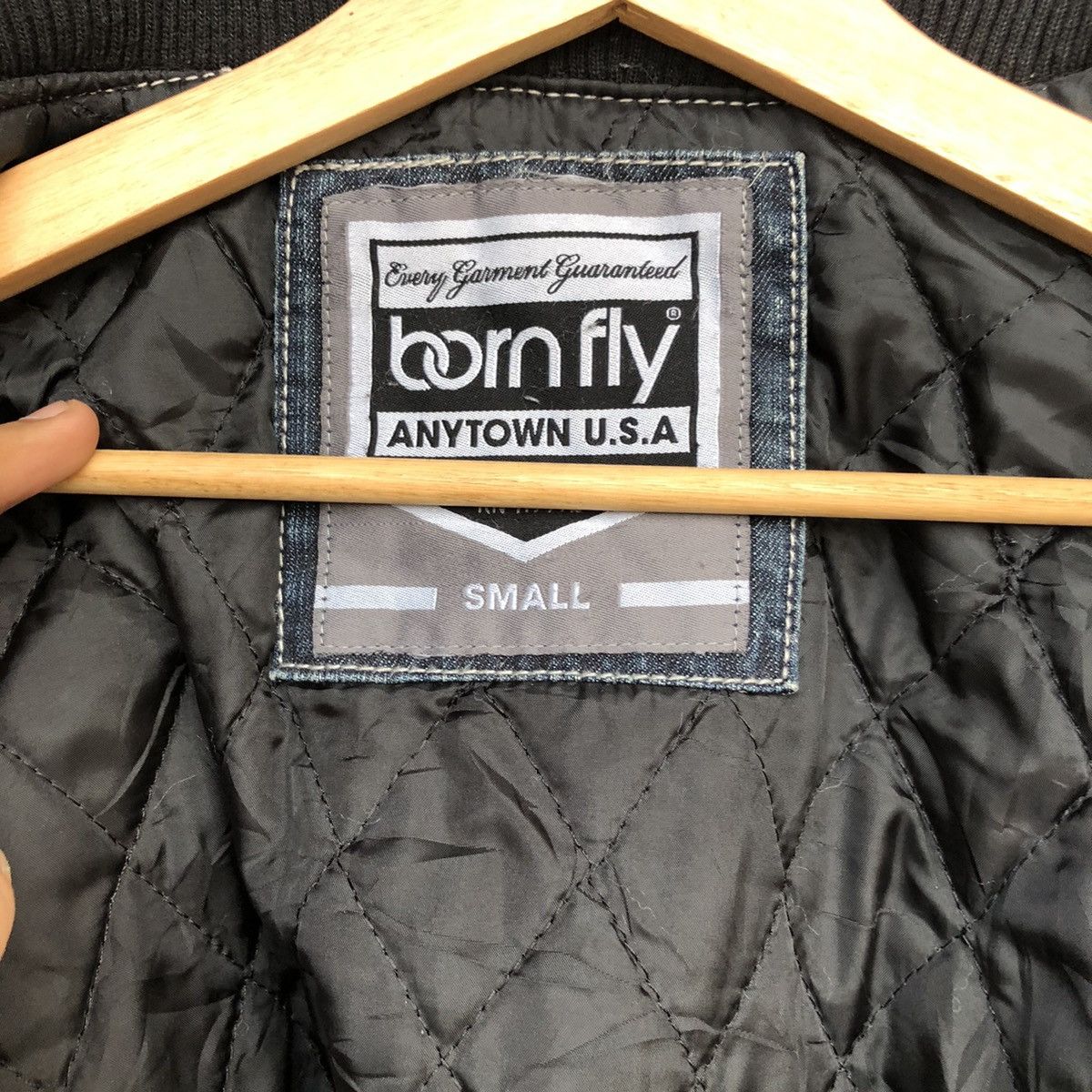 Japanese Brand Vintage Patchwork Born To Fly Jacket Denim Style Size US M / EU 48-50 / 2 - 9 Thumbnail