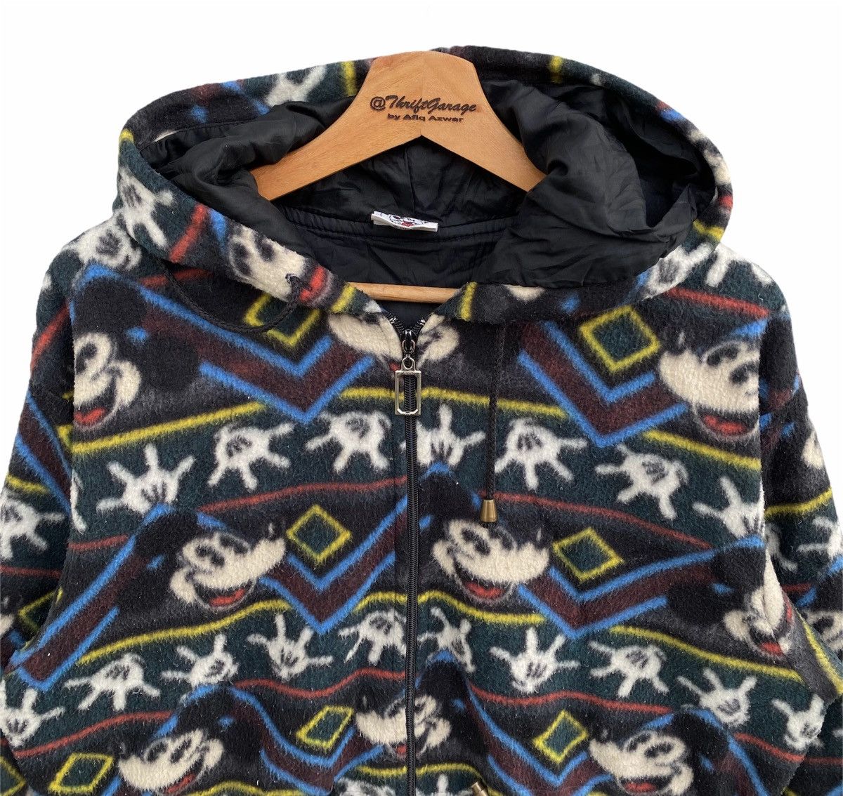 Mickey Mouse Vintage 90s Disney Mickey Mouse FullPrinted Fleece Jacket Size US M / EU 48-50 / 2 - 2 Thumbnail