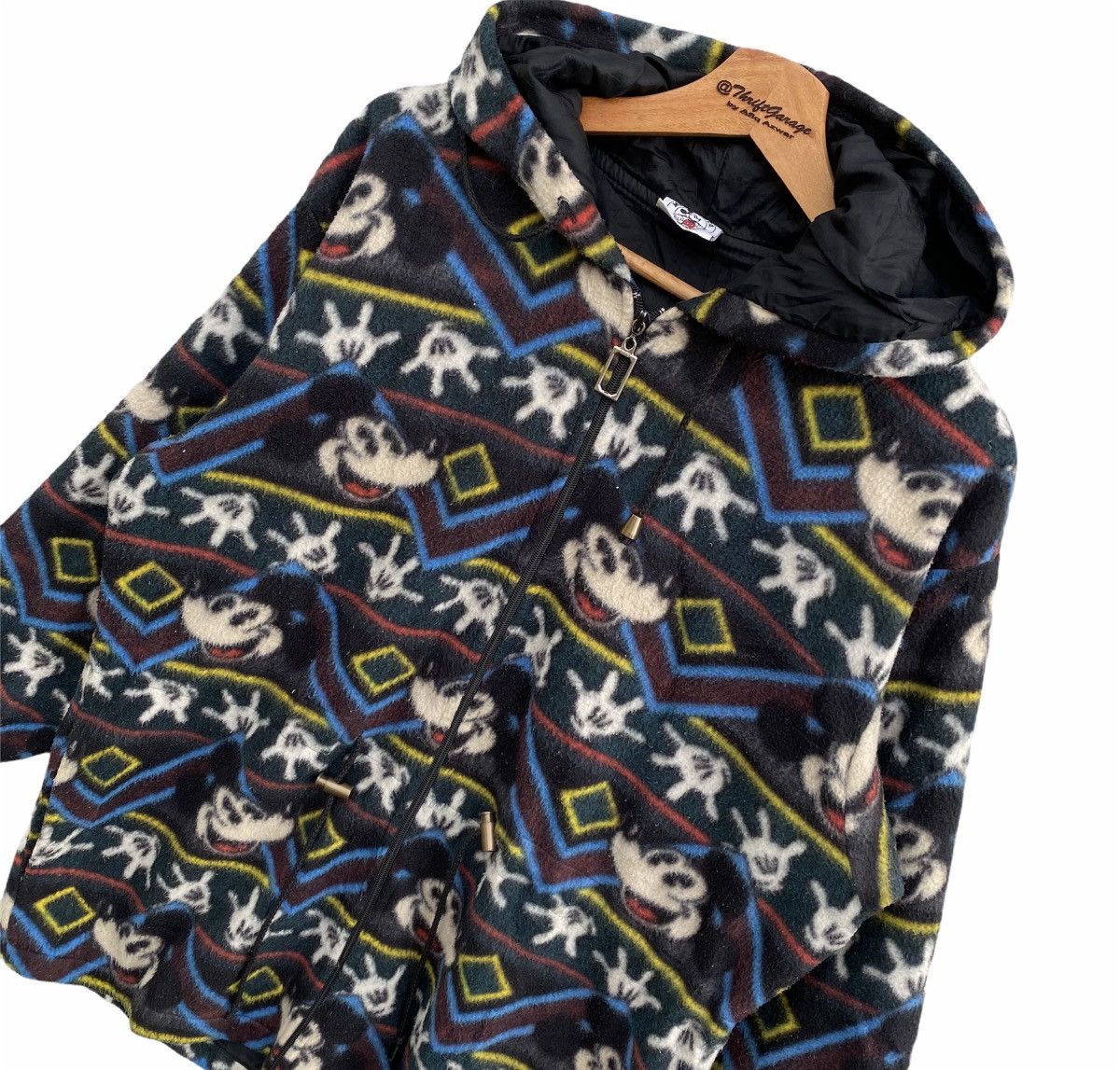 Mickey Mouse Vintage 90s Disney Mickey Mouse FullPrinted Fleece Jacket Size US M / EU 48-50 / 2 - 3 Thumbnail