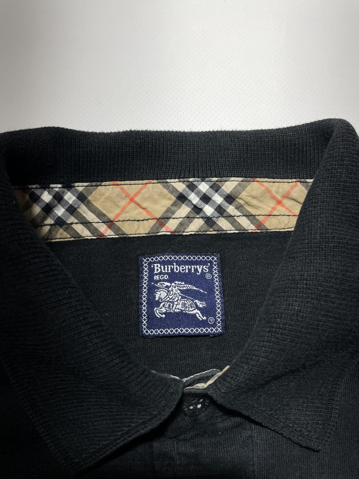 Burberry Burberry’s Vintage Longsleeve Polo Size US XL / EU 56 / 4 - 7 Thumbnail