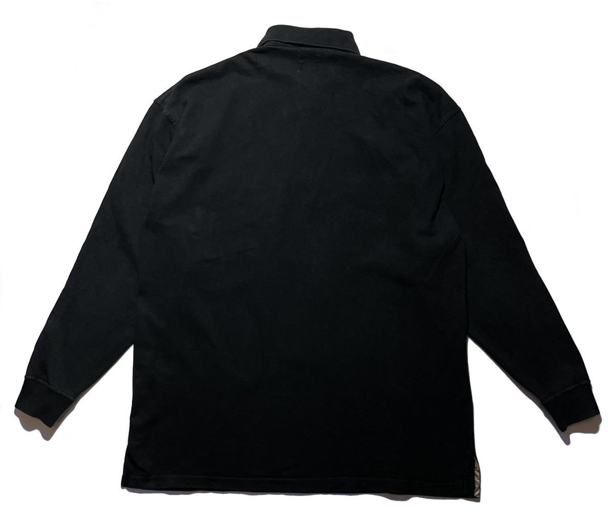 Burberry Burberry’s Vintage Longsleeve Polo Size US XL / EU 56 / 4 - 2 Thumbnail