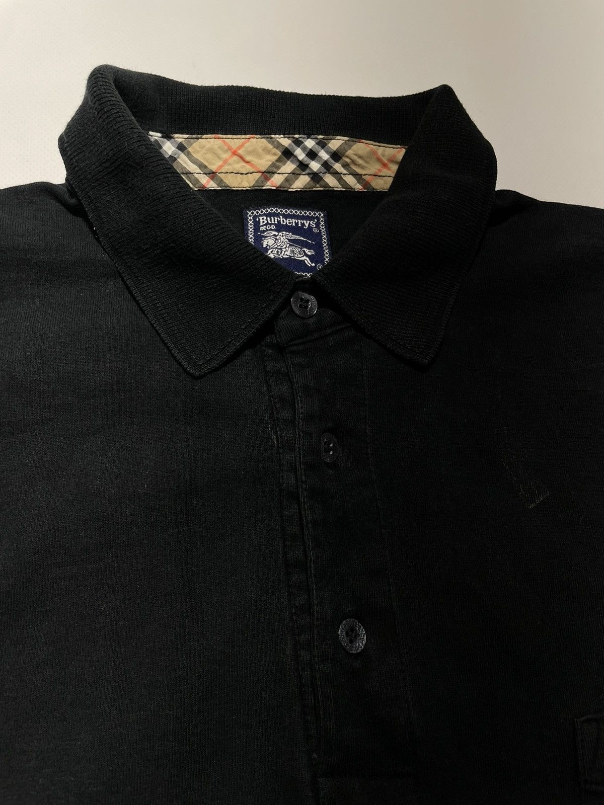 Burberry Burberry’s Vintage Longsleeve Polo Size US XL / EU 56 / 4 - 6 Thumbnail