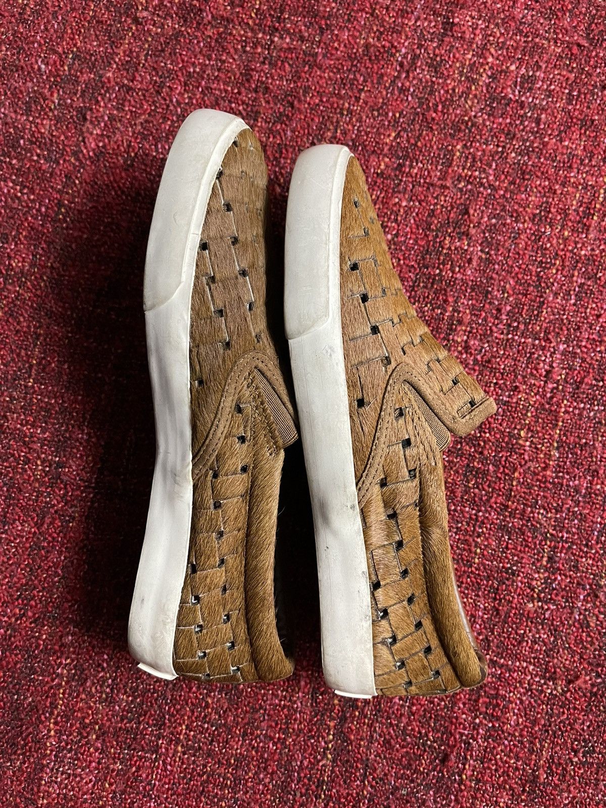 Lauren Ralph Lauren × Ralph Lauren × Vintage Ralph Lauren boho fur sneakers Bottega Veneta style Size US 7 / IT 37 - 5 Thumbnail