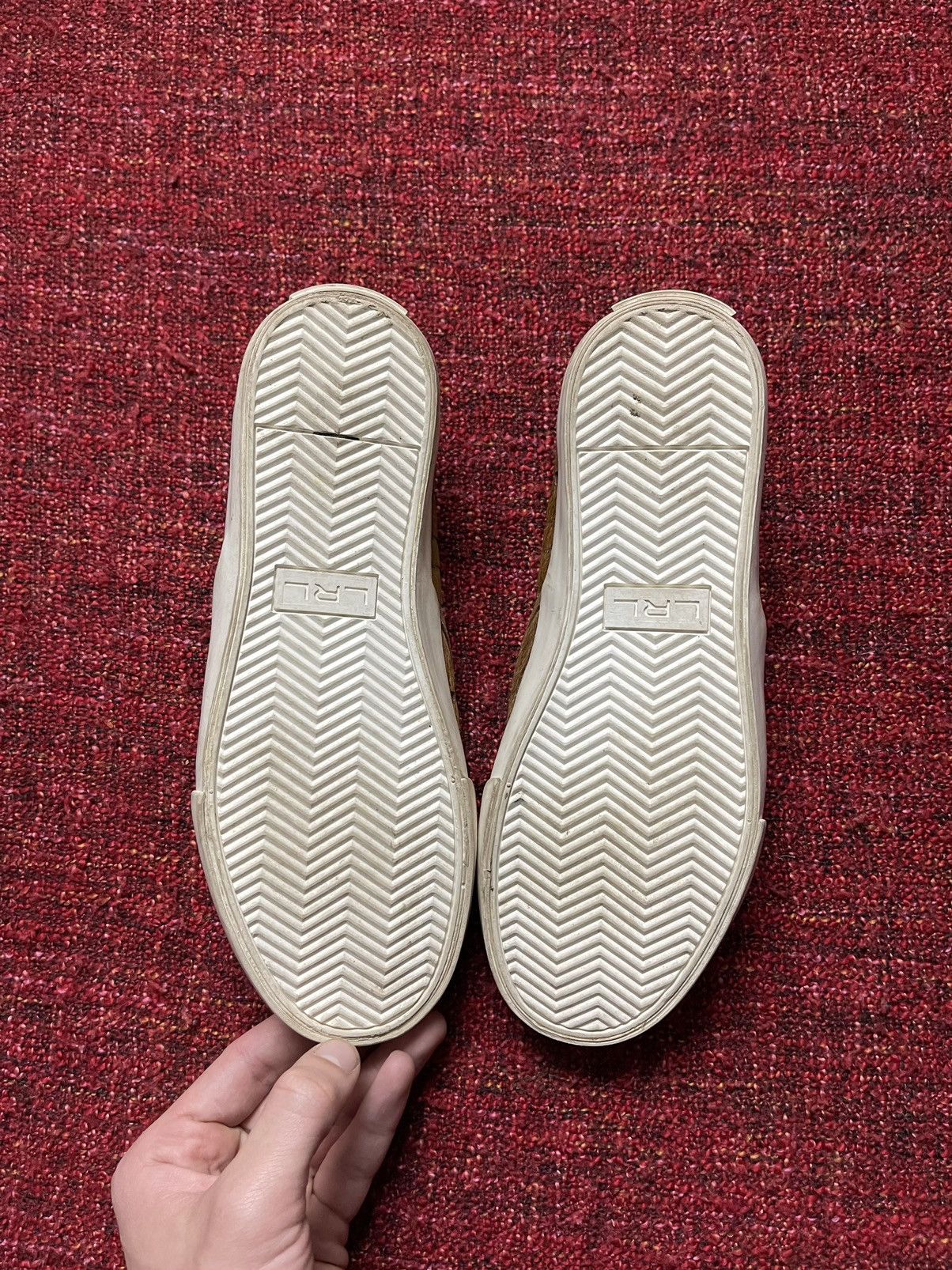Lauren Ralph Lauren × Ralph Lauren × Vintage Ralph Lauren boho fur sneakers Bottega Veneta style Size US 7 / IT 37 - 7 Thumbnail