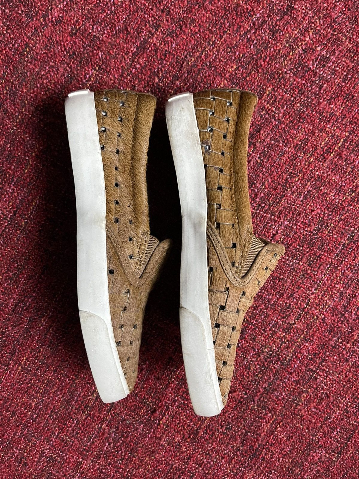 Lauren Ralph Lauren × Ralph Lauren × Vintage Ralph Lauren boho fur sneakers Bottega Veneta style Size US 7 / IT 37 - 4 Thumbnail