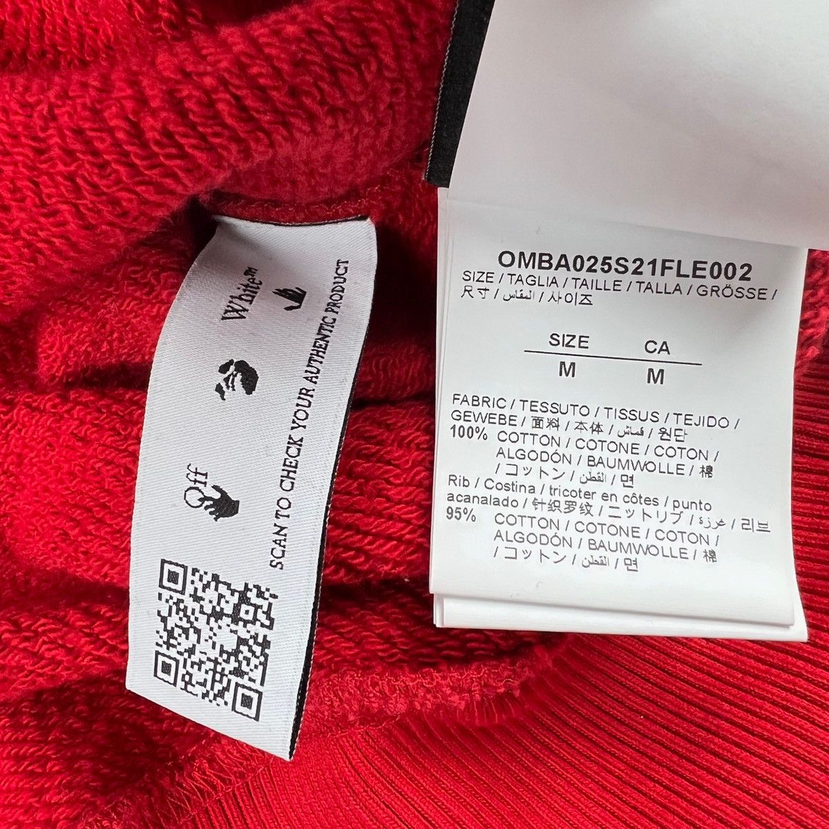 Off-White Off-White Rubber Logo Red Sweatshirt Size US M / EU 48-50 / 2 - 3 Thumbnail