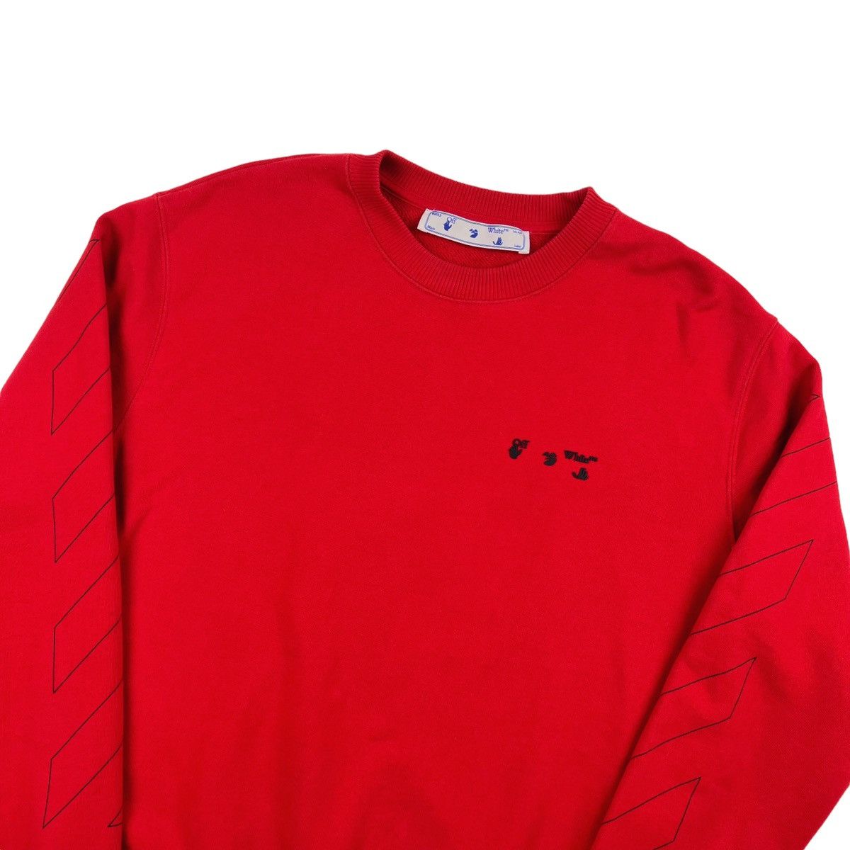 Off-White Off-White Rubber Logo Red Sweatshirt Size US M / EU 48-50 / 2 - 1 Thumbnail