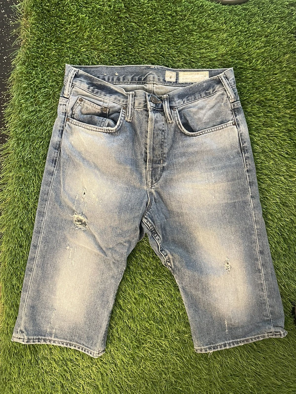 Allsaints Allsaints Long Denim Jean Shorts Size US 30 / EU 46 - 3 Thumbnail