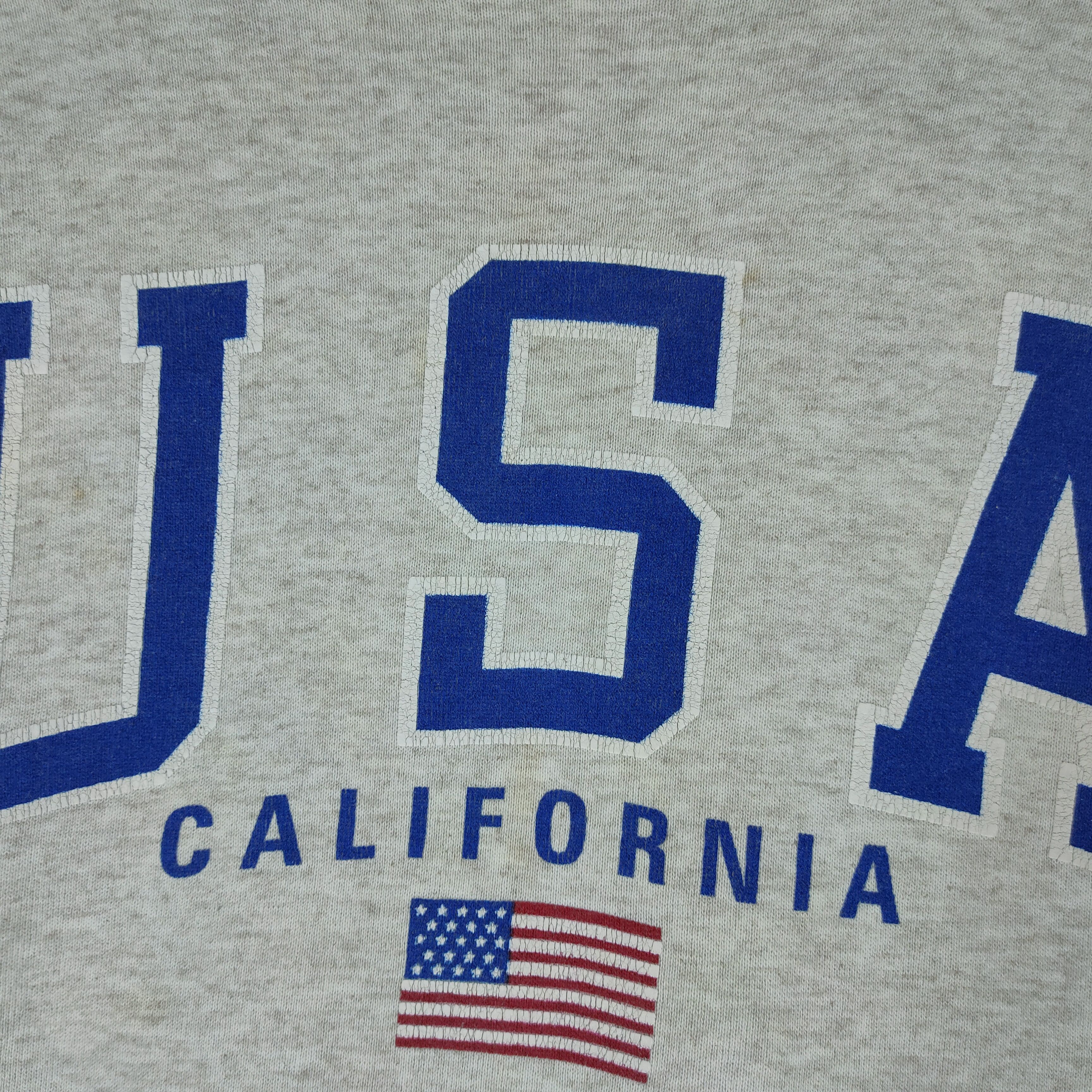 Vintage Vintage 90s USA CALIFORNIA Spellout Crewneck Sweatshirt Size US XL / EU 56 / 4 - 3 Thumbnail