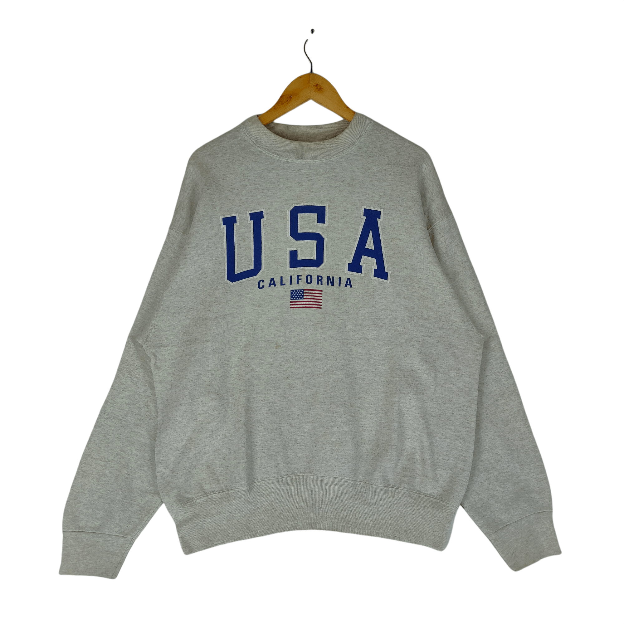 Vintage Vintage 90s USA CALIFORNIA Spellout Crewneck Sweatshirt Size US XL / EU 56 / 4 - 1 Thumbnail