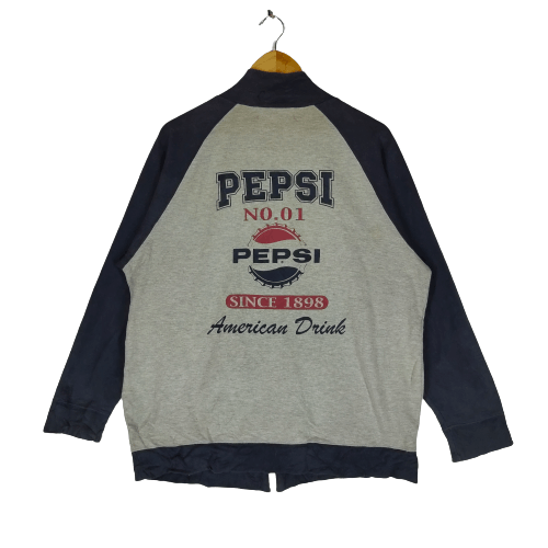 Pepsi Vintage PEPSI AMERICAN DRINK Big Bottle Cap Logo Sweater Size US XL / EU 56 / 4 - 1 Thumbnail
