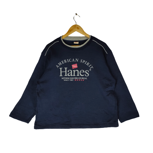 Hanes HANES Big Spellout Printed Crewneck Sweatshirt Size US L / EU 52-54 / 3 - 1 Thumbnail