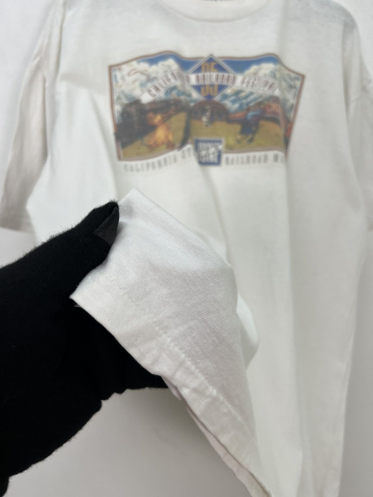 Vintage Vintage 90’s California Railroad Festival By Oneita Tee Size US XL / EU 56 / 4 - 5 Thumbnail