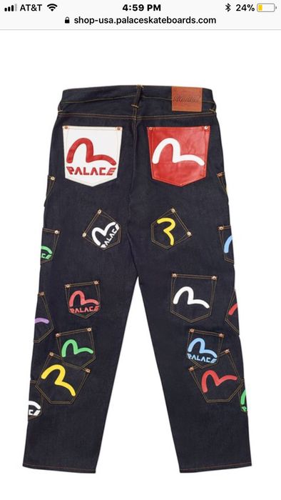 Palace Palace Evisu Multi Pocket Jean 32x30 | Grailed