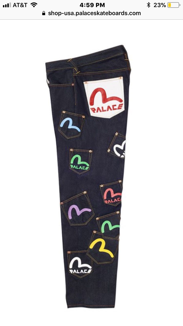Evisu × Palace Palace Evisu Multi Pocket Jean 32x30 Size US 32 / EU 48 - 4 Thumbnail