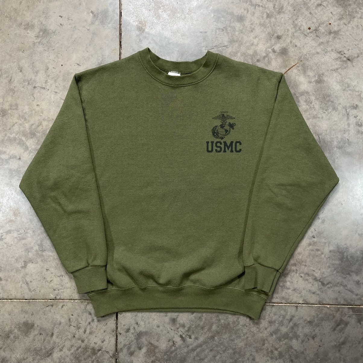 Vintage Vintage USMC Logo Crewneck Sweatshirt 80s Marine Corps | Grailed