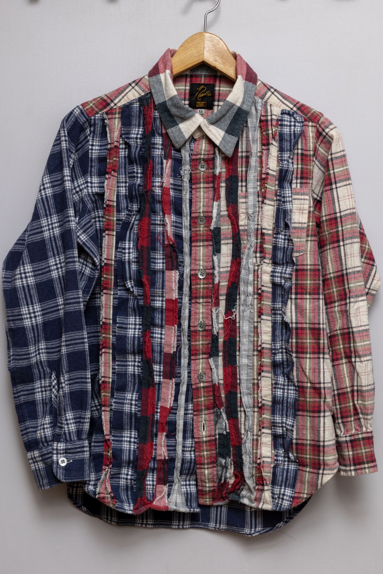 希少 KITH needles ribbon cuts shirt XL - シャツ