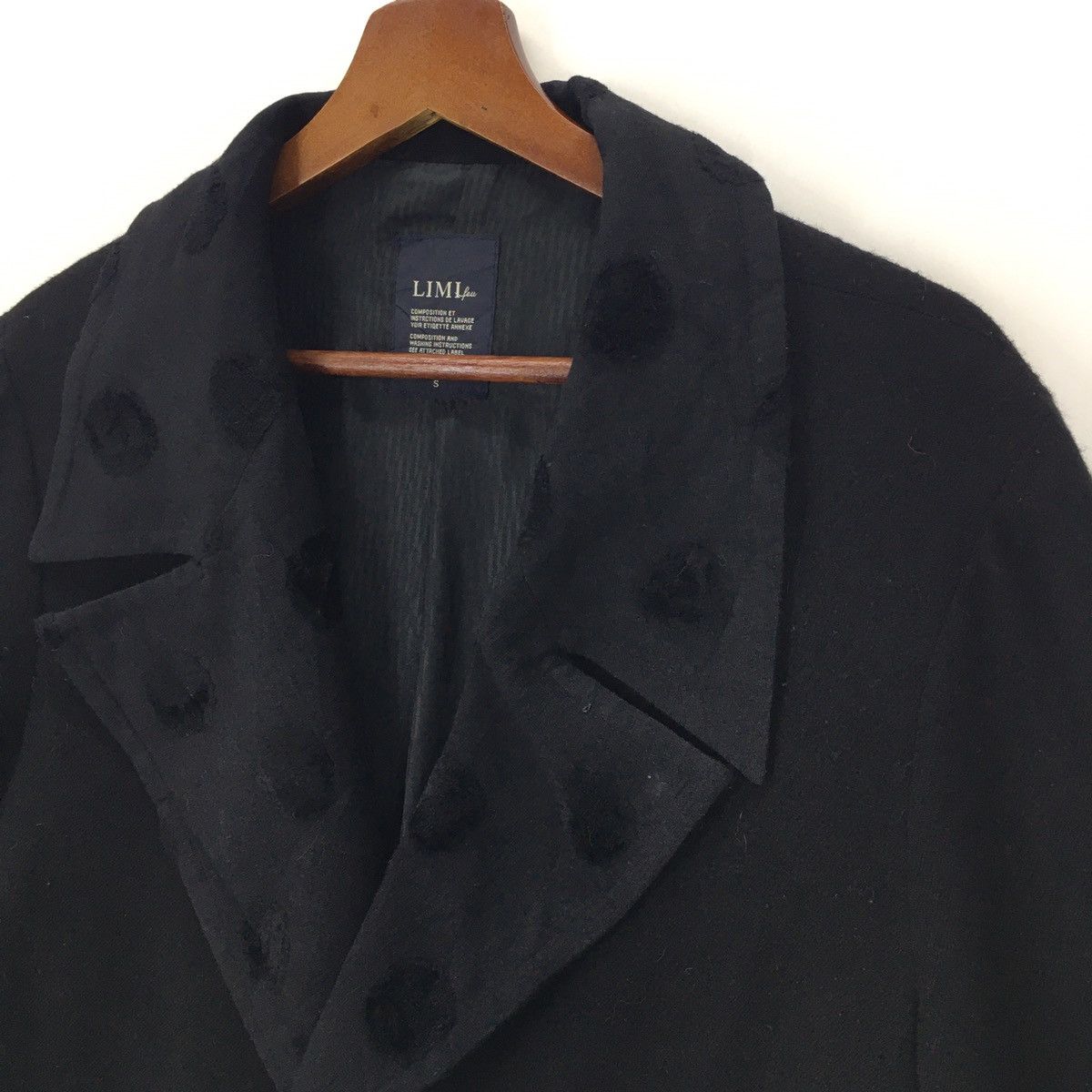 Limi Feu × Yohji Yamamoto Vintage LIMI feu Wool Coat Jacket Made In Japan Size S / US 4 / IT 40 - 3 Thumbnail