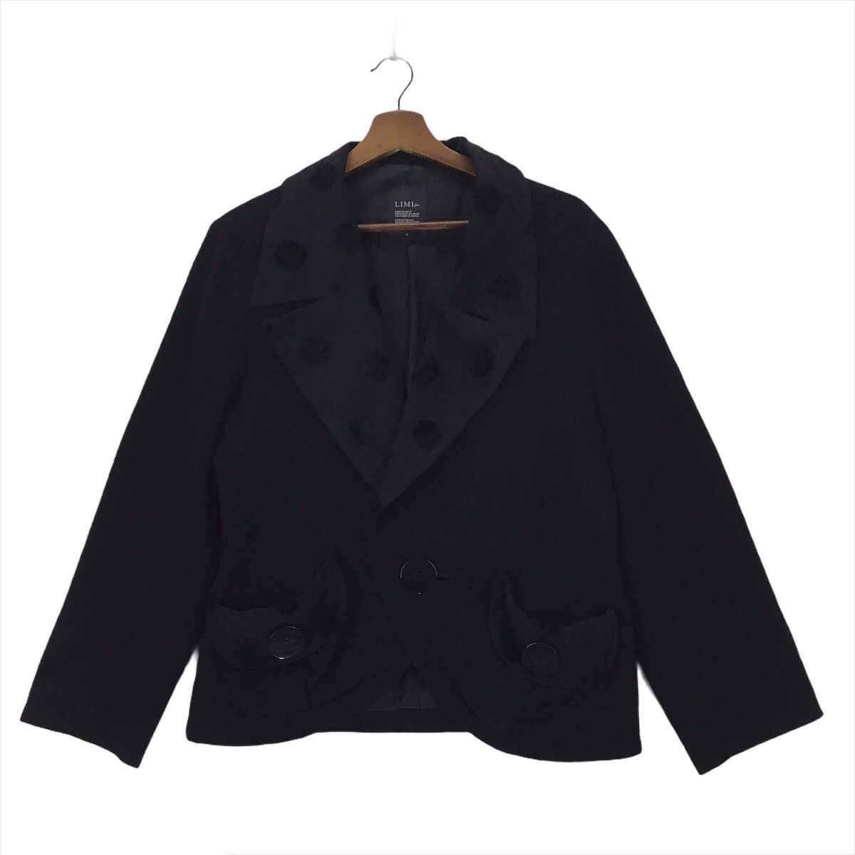 Vintage LIMI feu Wool Coat Jacket Made In Japan