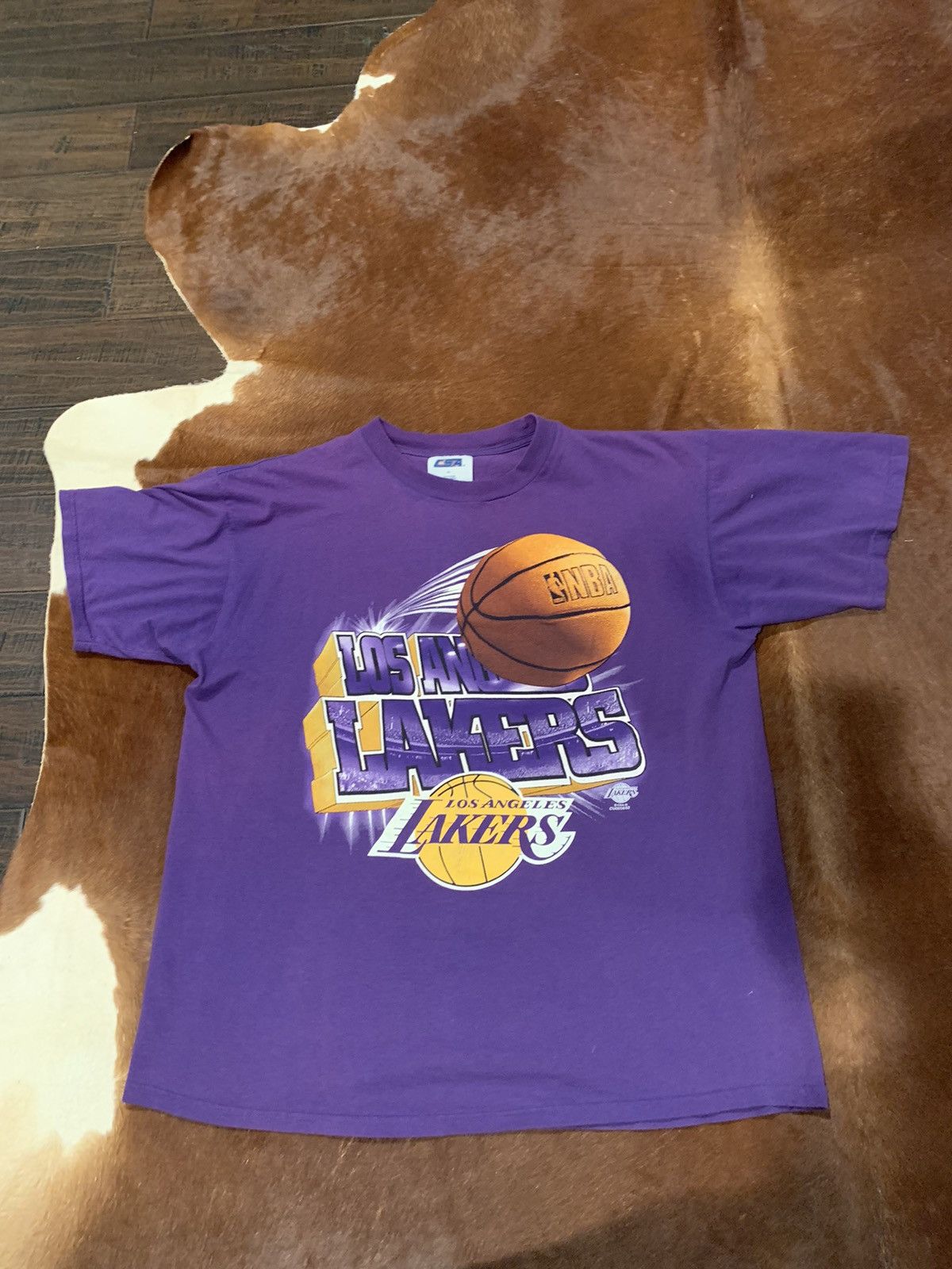 Vintage CSA LA Lakers Graphic T Shirt - XL – Jak of all Vintage