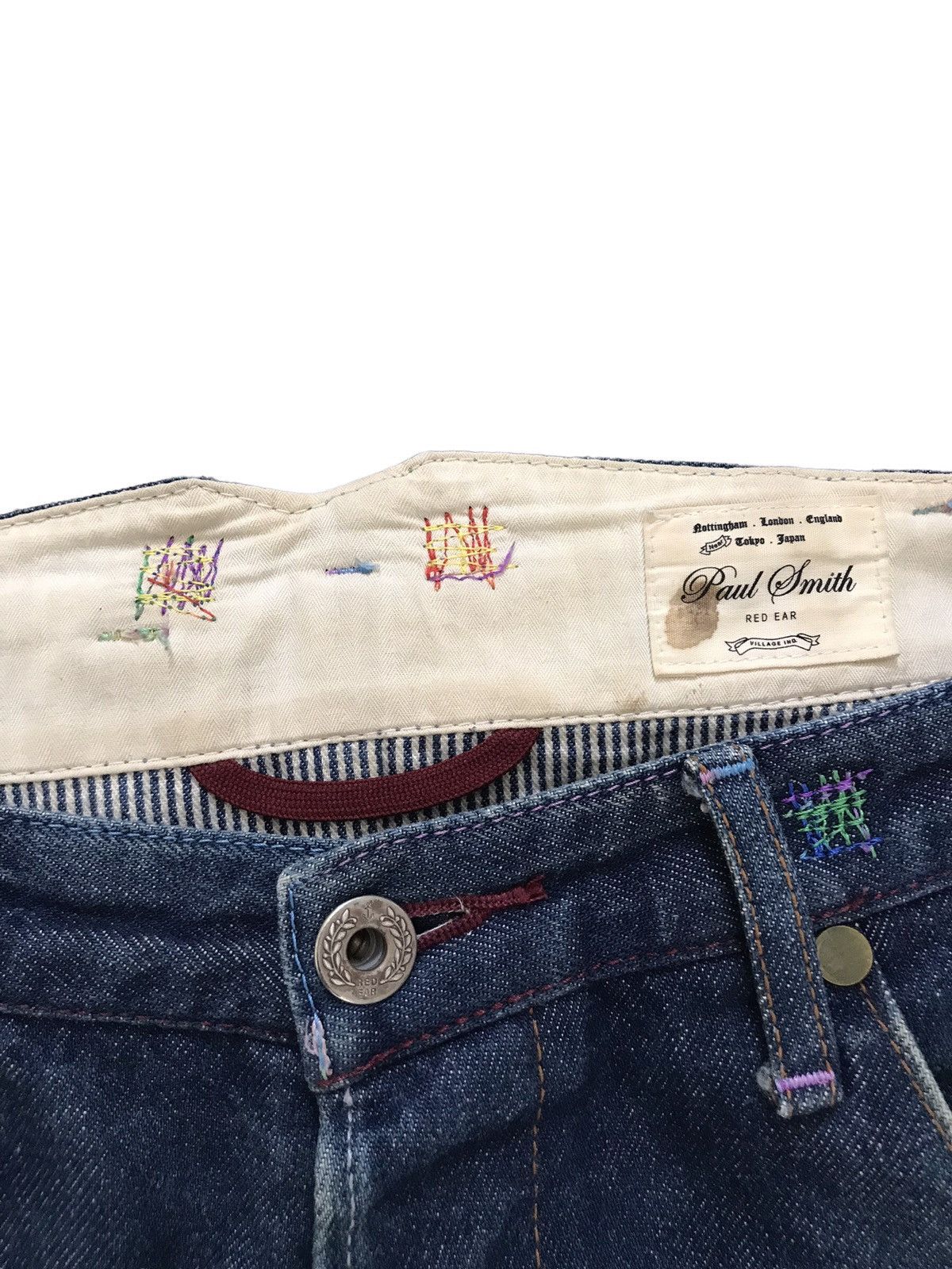 Paul Smith PS Paul Smith Red Ear Antique Wash Denim Jeans Made In Japan Size US 32 / EU 48 - 6 Thumbnail