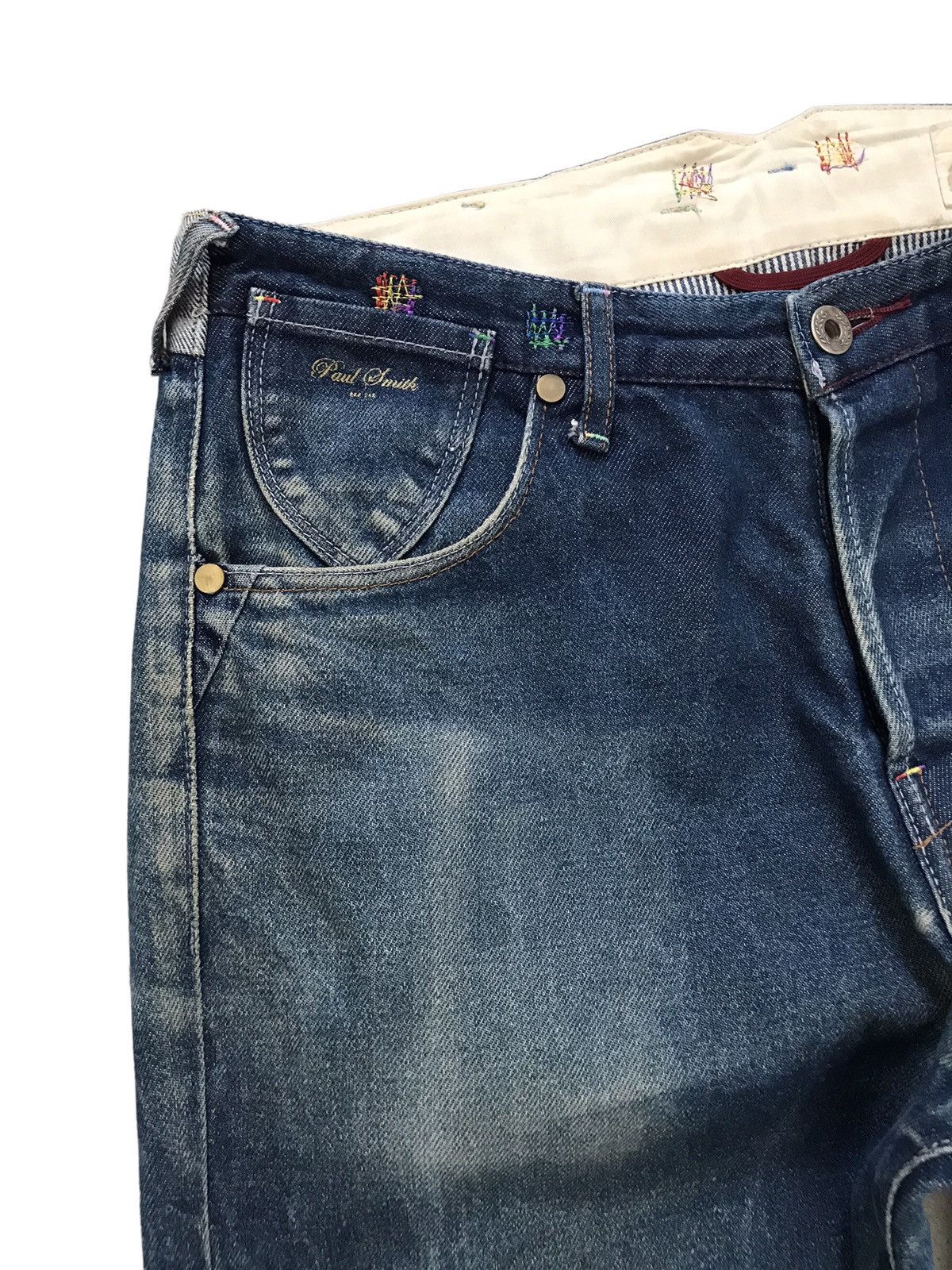 Paul Smith PS Paul Smith Red Ear Antique Wash Denim Jeans Made In Japan Size US 32 / EU 48 - 4 Thumbnail