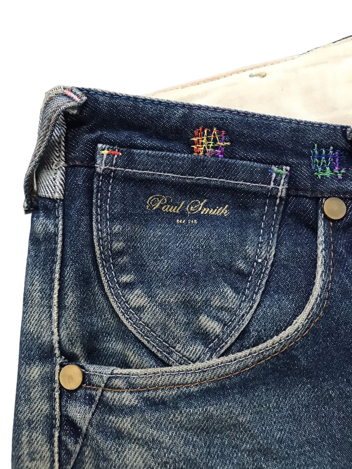 Paul Smith PS Paul Smith Red Ear Antique Wash Denim Jeans Made In Japan Size US 32 / EU 48 - 5 Thumbnail