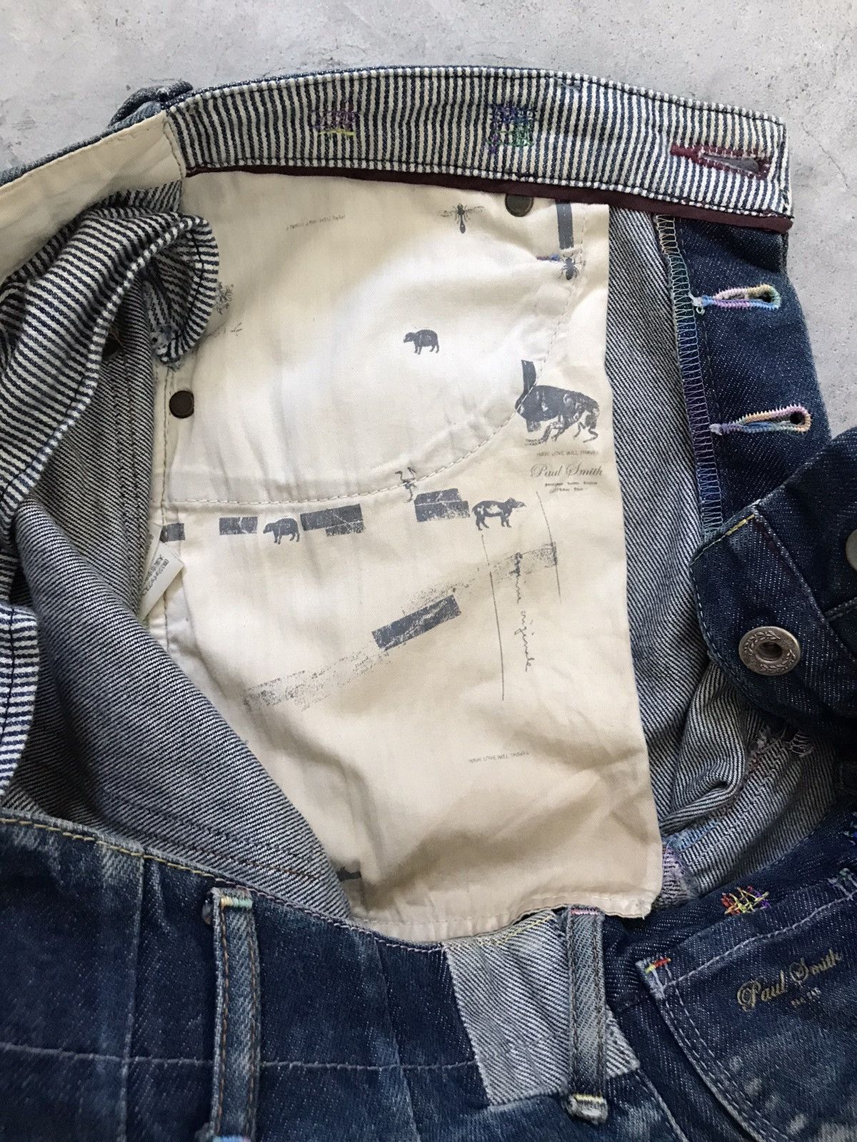 Paul Smith PS Paul Smith Red Ear Antique Wash Denim Jeans Made In Japan Size US 32 / EU 48 - 16 Thumbnail