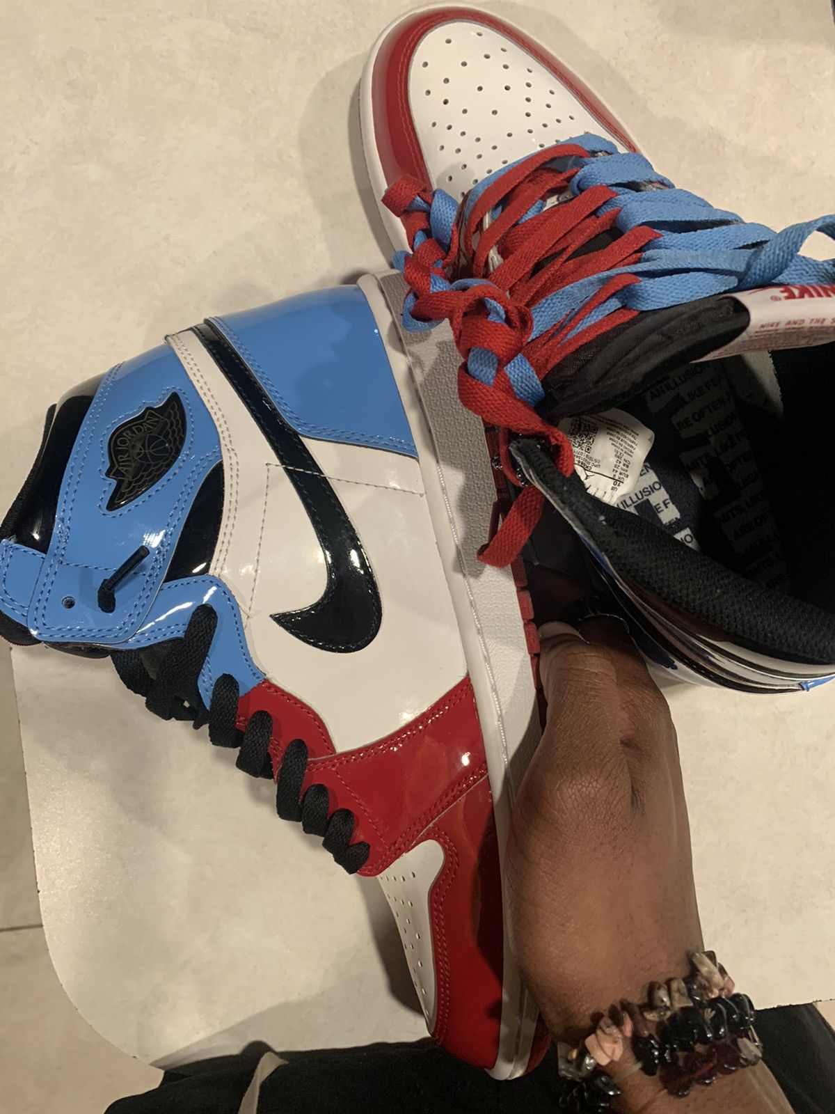 Jordan Brand JORDAN 1 FEARLESS UNC TO CHI Size US 10.5 / EU 43-44 - 17 Thumbnail