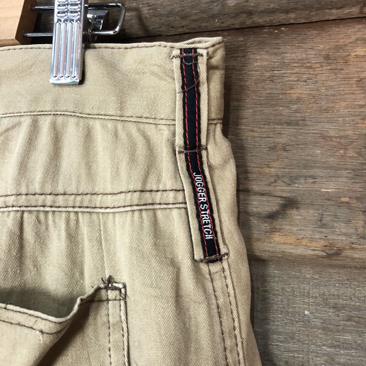 Japanese Brand Jogger Strech Brown Cargo Multipocket Pants #6777 Size US 31 - 13 Thumbnail