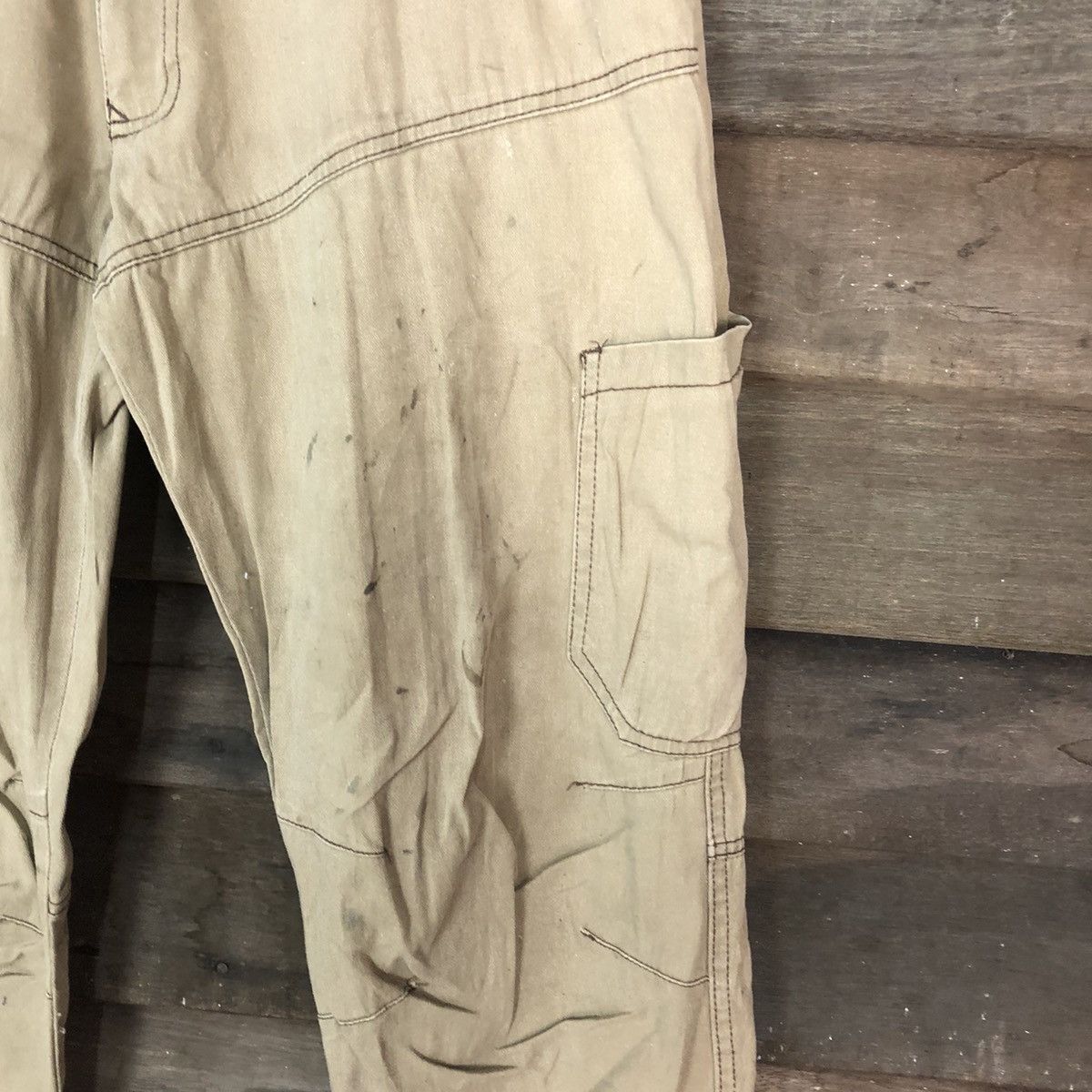 Japanese Brand Jogger Strech Brown Cargo Multipocket Pants #6777 Size US 31 - 5 Thumbnail